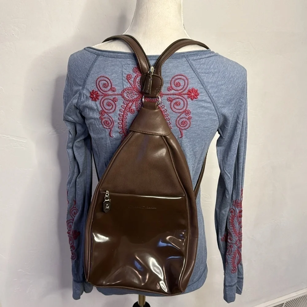 Carlo D'Santi Brown Backpack BRN4780A